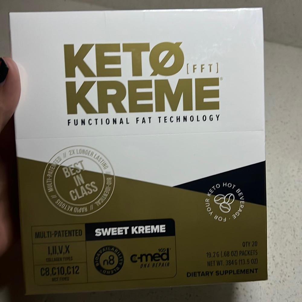 New box unopened of keto Kreme